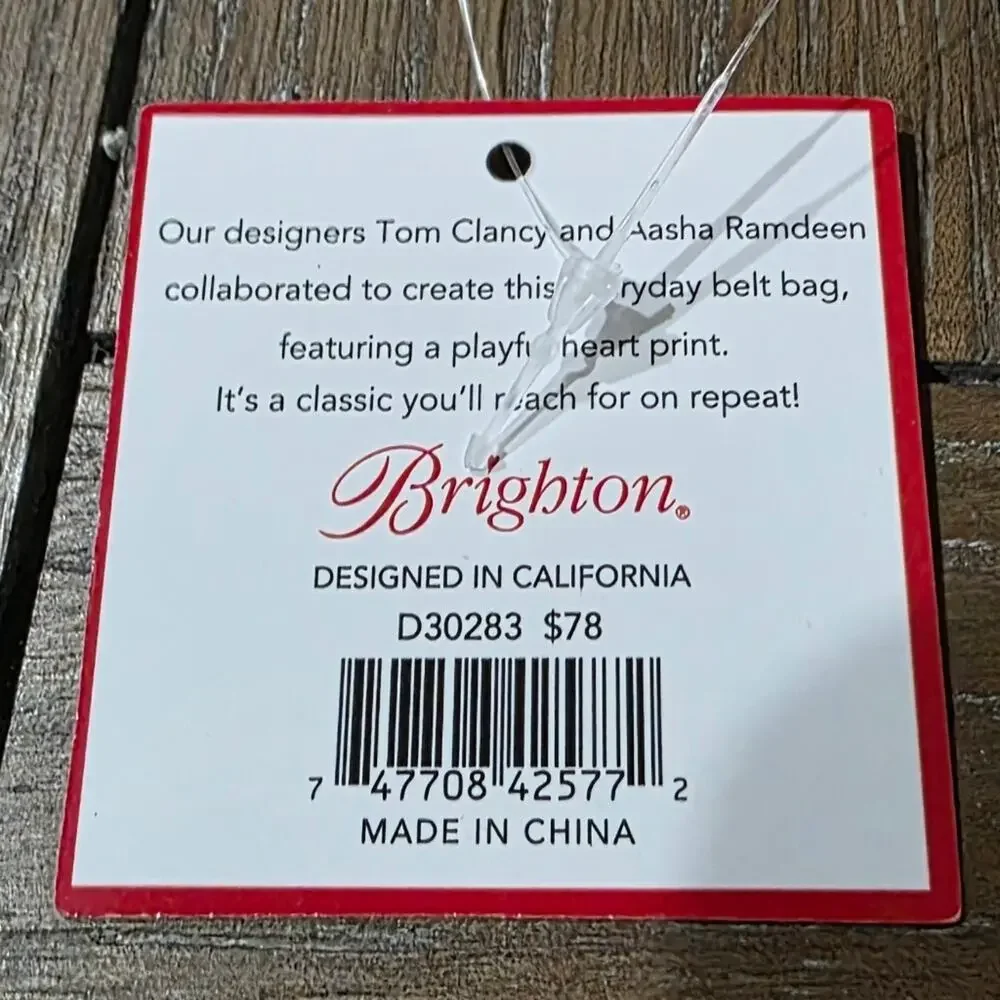 Brighton Endless Love Belt Bag, NWT